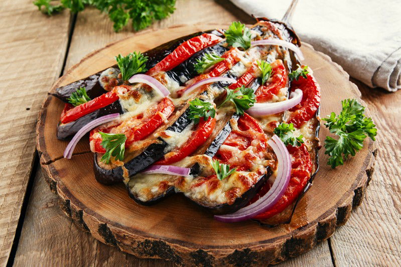 Ventagli di melanzane alla caprese