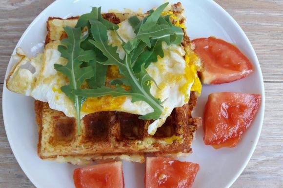 Waffle Salati Di Patate Con Uova E Rucola Fidelity Cucina