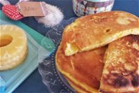 Pancake senza lattosio cocco e ananas