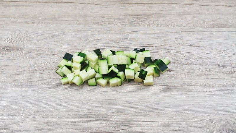 Zucchine in cubetti