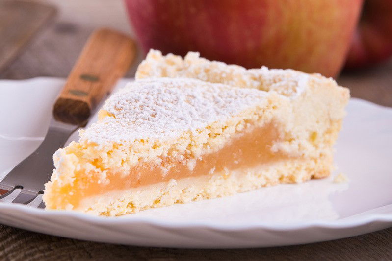 Crostata con marmellata di mele