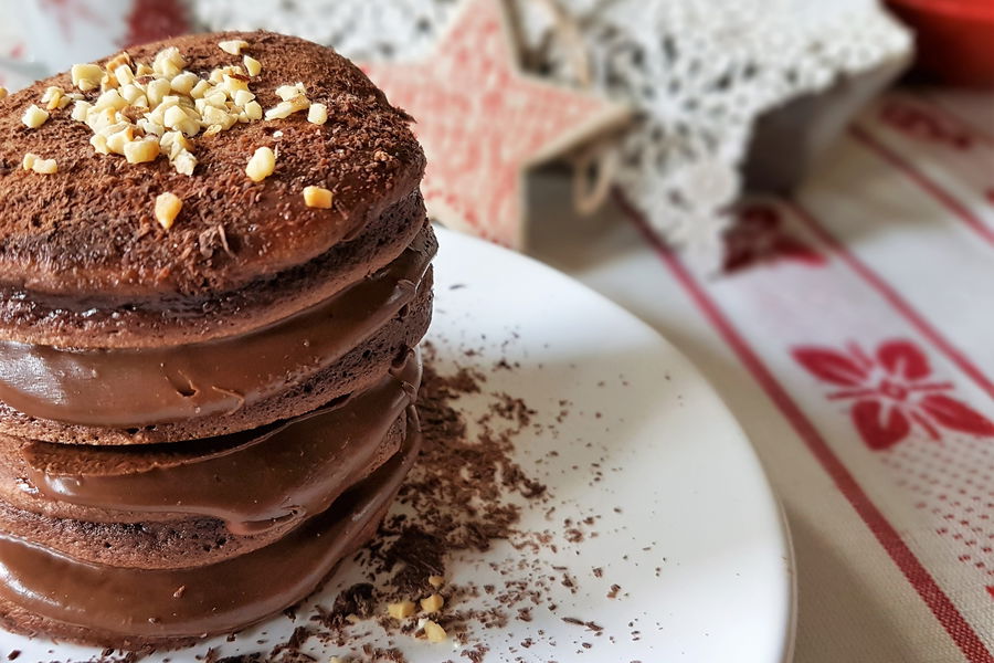 Pancake al cacao e nutella