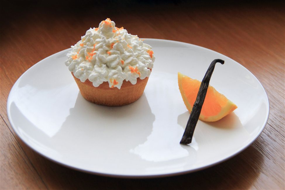 Cupcake vegani arancia e vaniglia