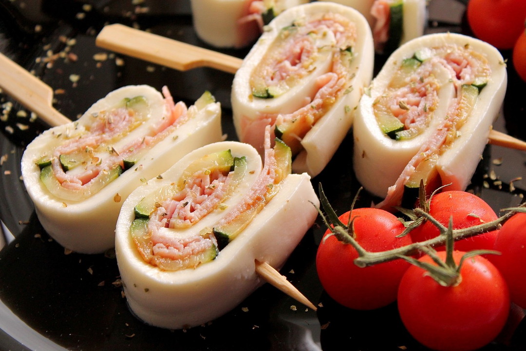 Girelle di mozzarella con prosciutto cotto e zucchine Fidelity Cucina