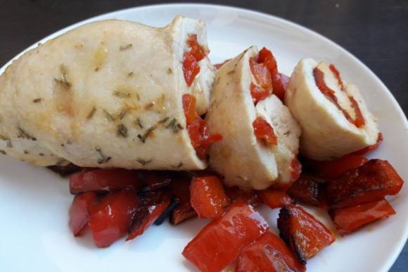 Rotolo di pollo e peperoni al cartoccio - Fidelity Cucina