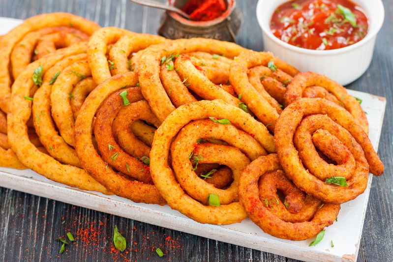 Spirali di patate fritte