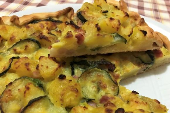 Torta Salata Con Patate Zucchine E Pancetta Fidelity Cucina