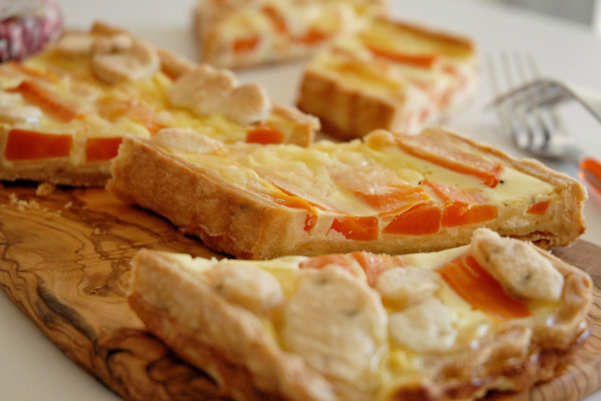 Torta di carote, emmental e arancia ai semi di finocchio ...