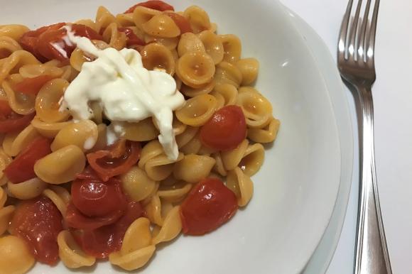 Orecchiette Con Pomodorini E Stracciatella Fidelity Cucina