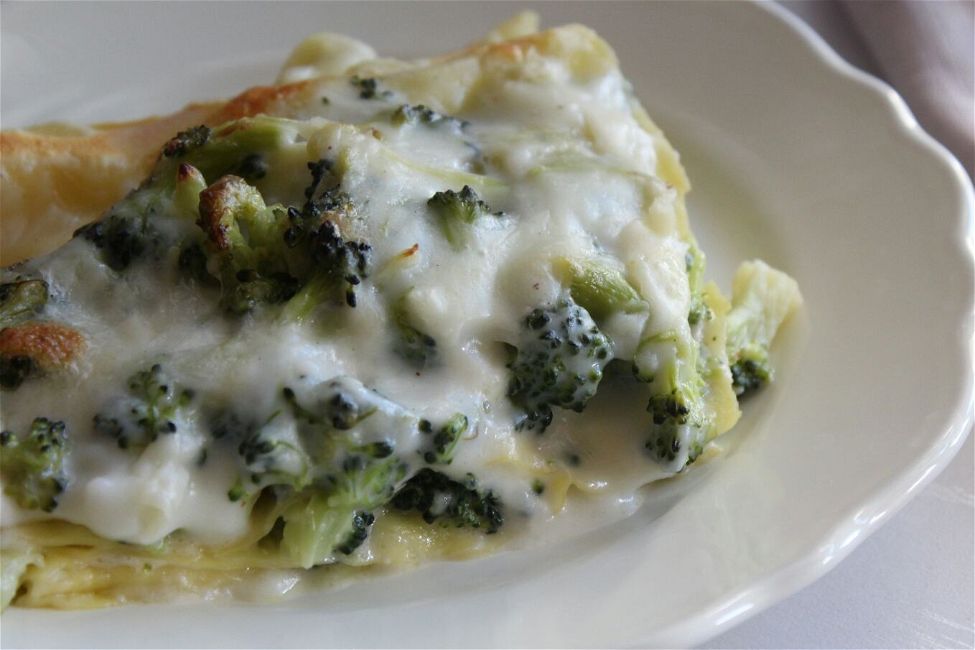 Lasagne con broccoli e gorgonzola