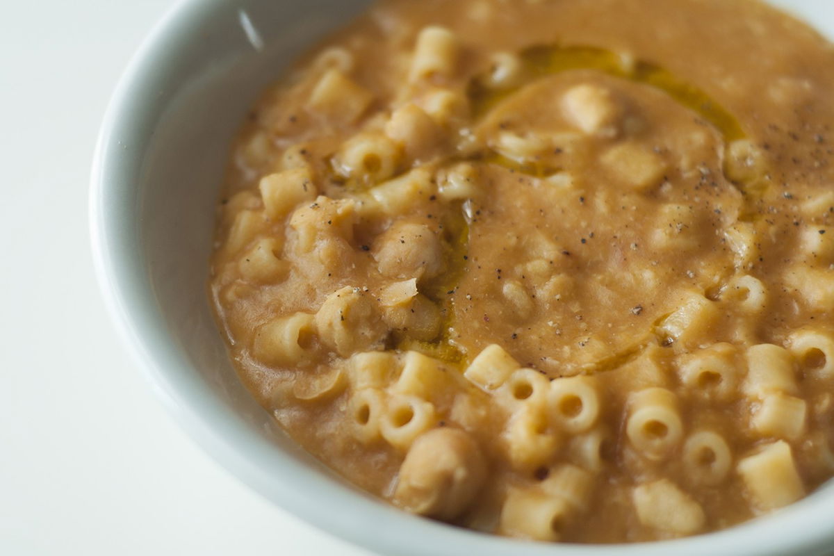 Pasta e ceci cremosa - Fidelity Cucina