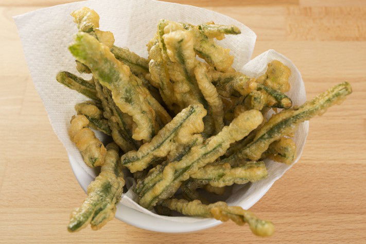 Fagiolini in pastella