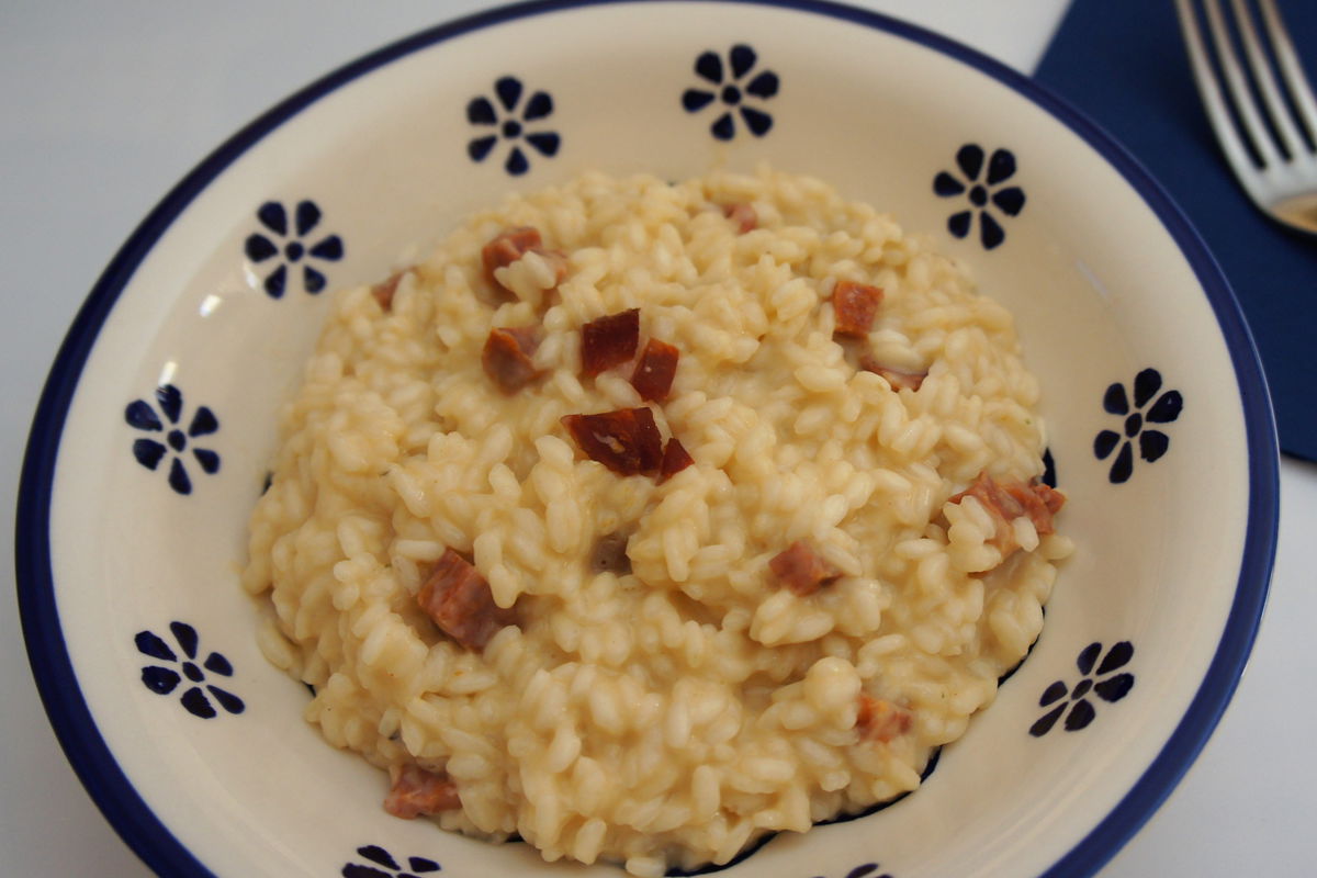 Risotto philadelphia e salame piccante Fidelity Cucina