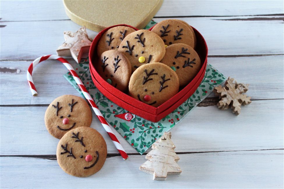 Biscottini renna di Babbo Natale