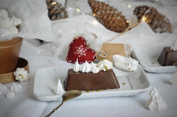 Mattonelle di castagne e cioccolato fondente