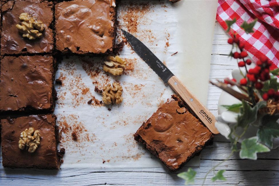 Brownies al cioccolato fondente e noci