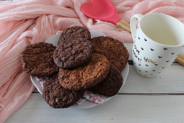 Cookies al cioccolato fondente senza burro