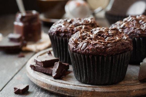 Muffin senza burro al cioccolato fondente