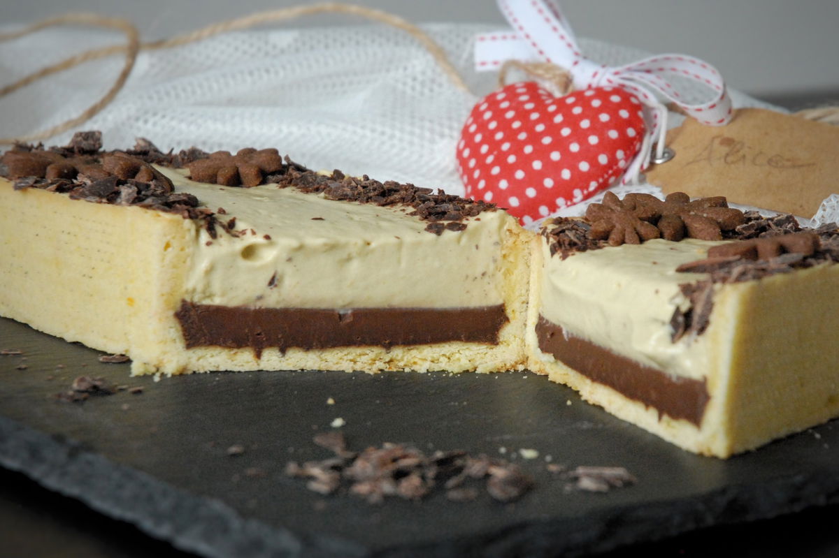 Crostata Con Mousse Di Pistacchio E Ganache Fondente Fidelity Cucina