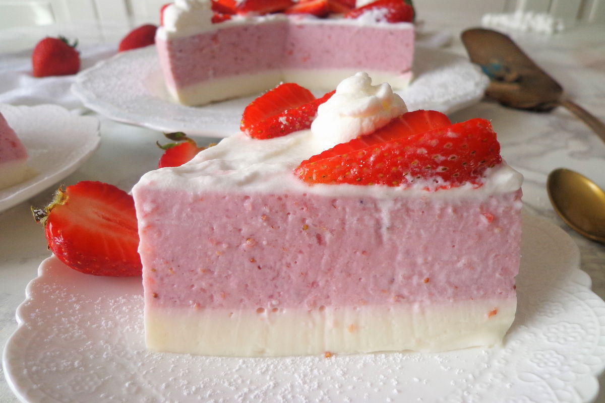 Cheesecake Fredda Con Fragole Ricotta E Panna Fidelity Cucina