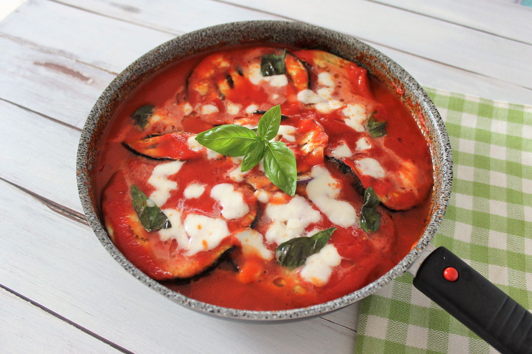 Parmigiana di melanzane light in padella