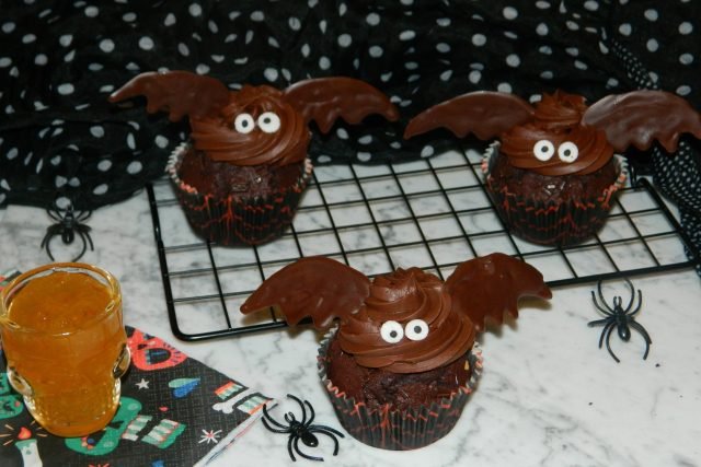 Cupcake pipistrello al cioccolato