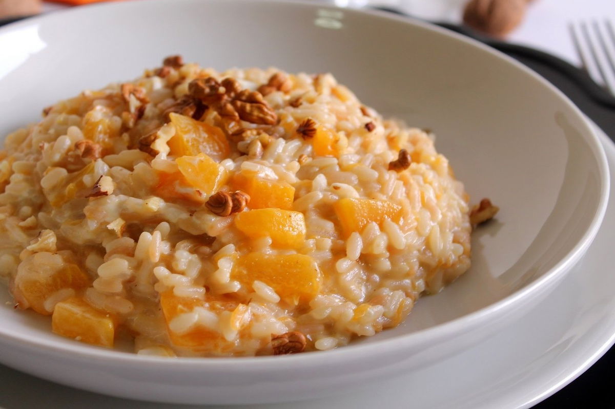 Risotto con zucca, Philadelphia e noci Fidelity Cucina