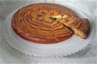 Zebra Cake senza burro con succo d’arancia