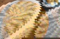 Torta rovesciata di pere sciroppate