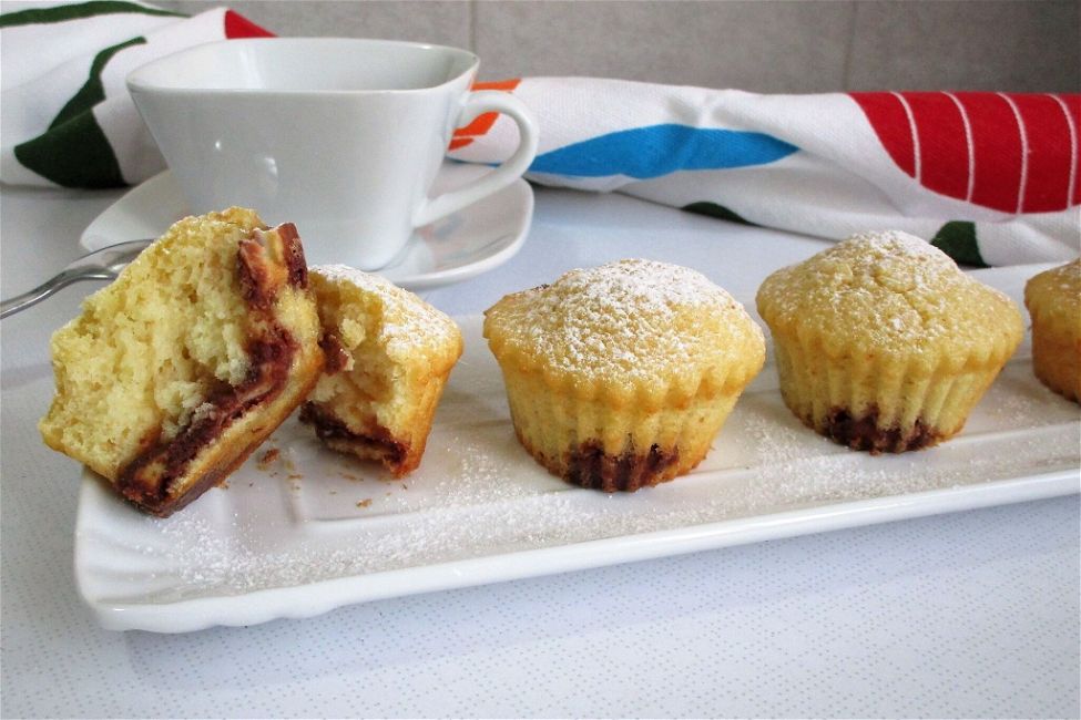 Muffin con cioccolato kinder bimby