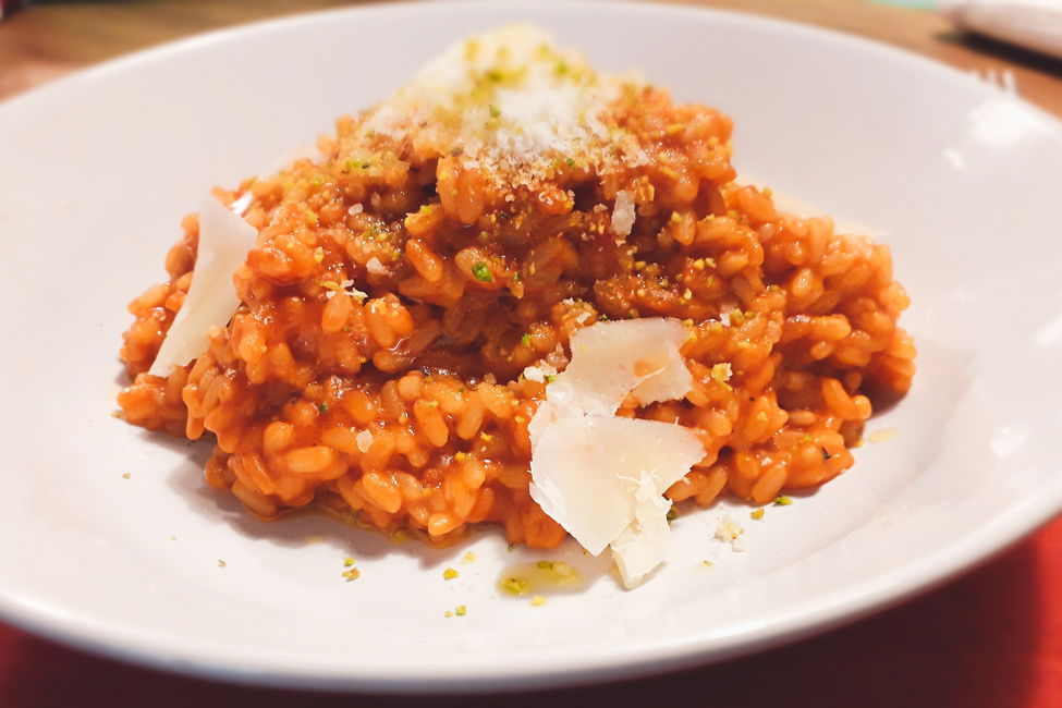 Riso saltato al pomodoro con parmigiano e Asiago
