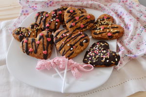 Biscotti cuore di San Valentino
