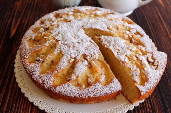 Torta di pesche, mandorle e noci - Ricetta di Fidelity Cucina