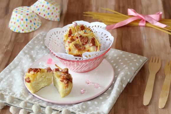 Mini frittatine di spaghetti al forno