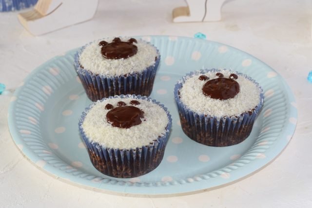 Muffin zampa d'orso al cioccolato