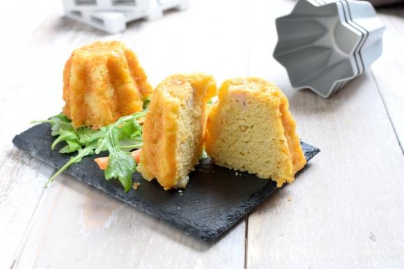 Pandorini salati con formaggio e prosciutto cotto