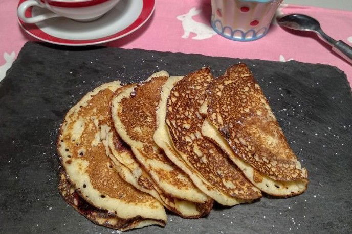 Tacos Pancakes con marmellata