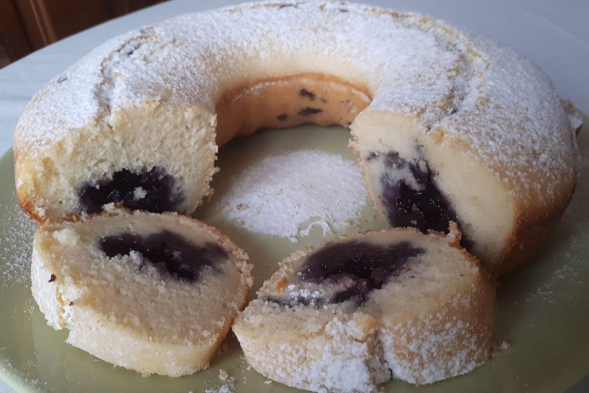 Ciambellone Di Ricotta E Marmellata Di Mirtilli Fidelity Cucina
