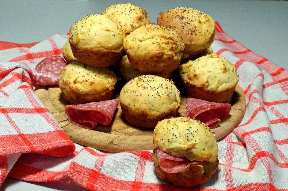 Muffin al pecorino e grana