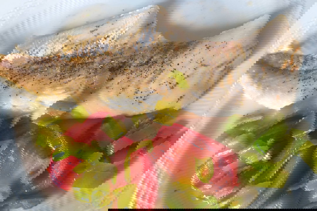 Filetti di merluzzo al dragoncello con friggitelli