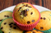 Muffin alla ricotta e gocce di cioccolato