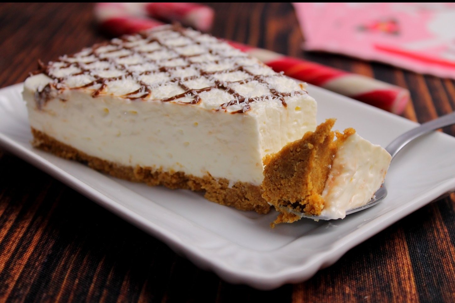 Torta fredda allo yogurt, cocco e Nutella