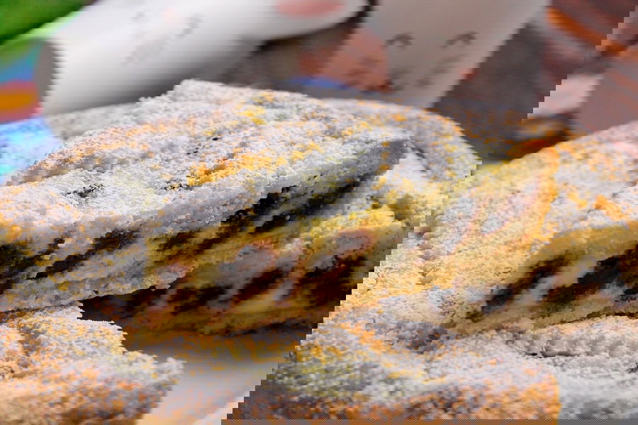 Crostata alla ricotta e gocce di cioccolato senza lattosio