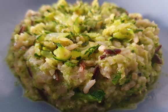 Mix di riso con crema di zucchine