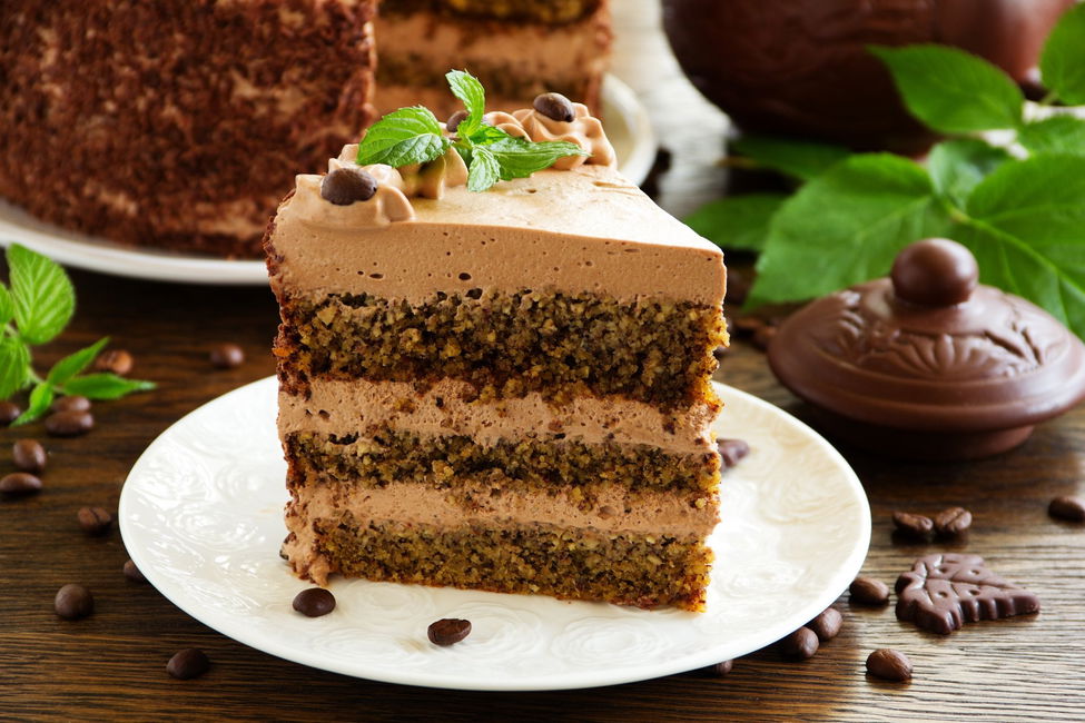 Torta di nocciole al caffè