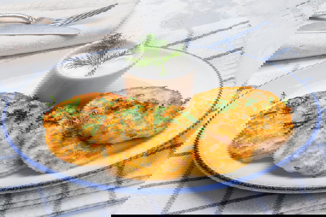 Draniki con salsa di yogurt