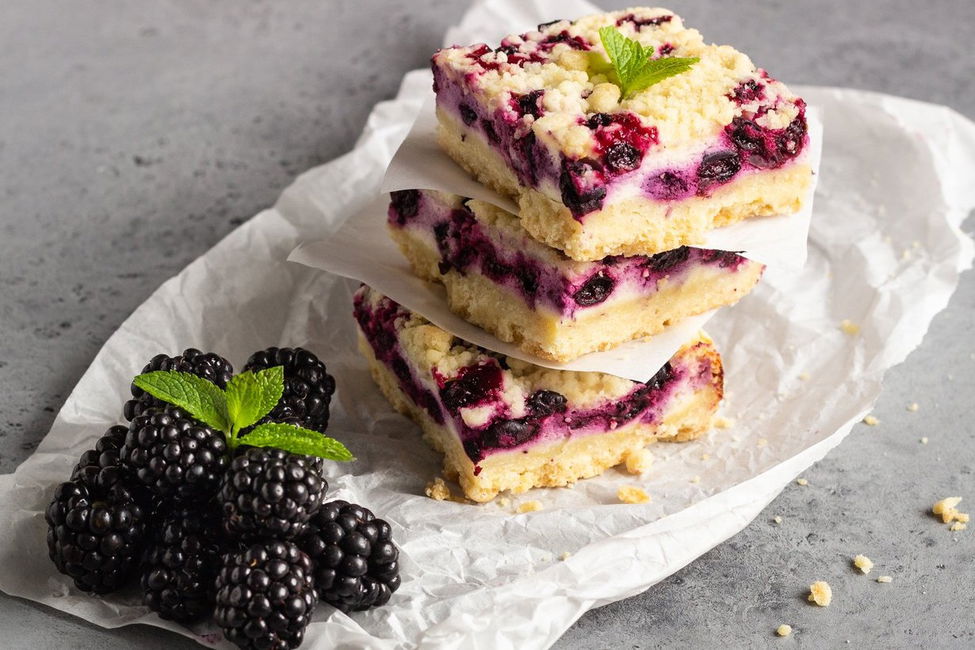 Torta Streusel alle more fresche