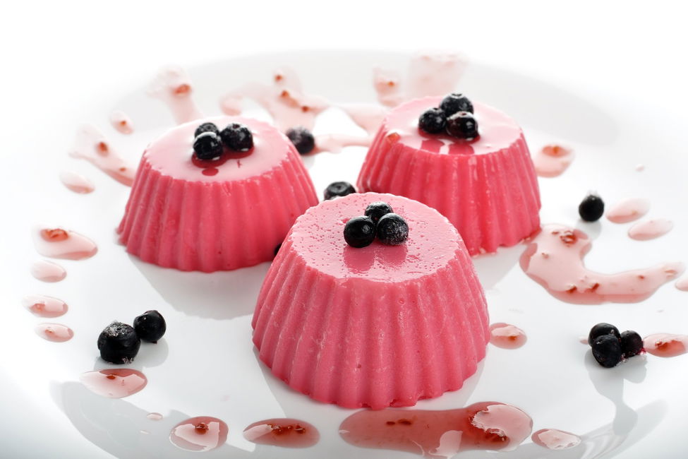 Budini vegani ai frutti rossi