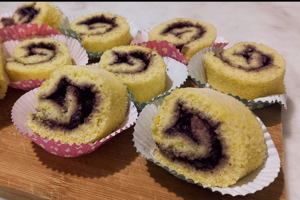 Rotolo con marmellata di mirtilli