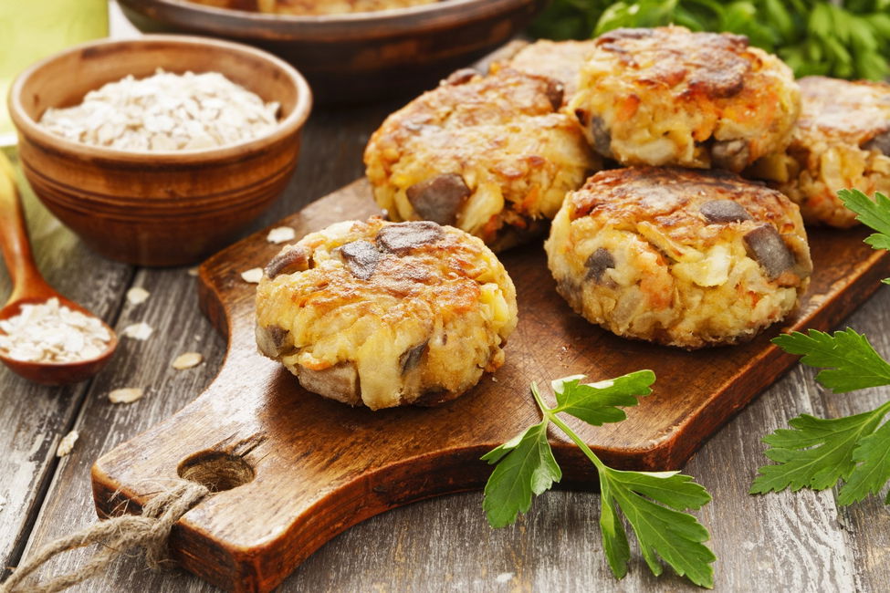 Crocchette di ortaggi misti e funghi